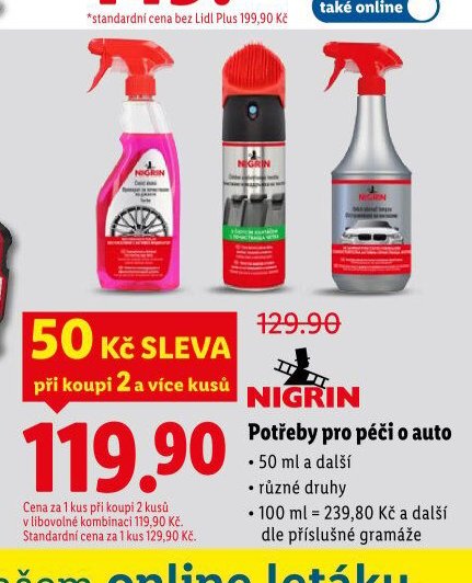 NIGRIN Potřeby pro péči o auto
