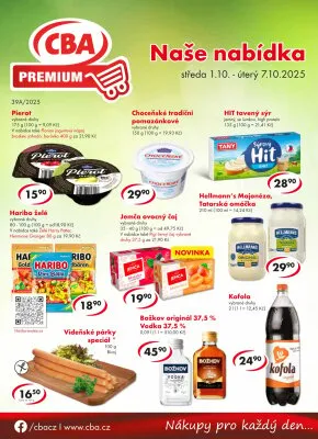 akční leták CBA 1.10.2025-7.10.2025