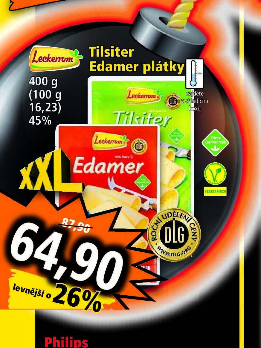 Tilsiter Edamer plátky 400 g