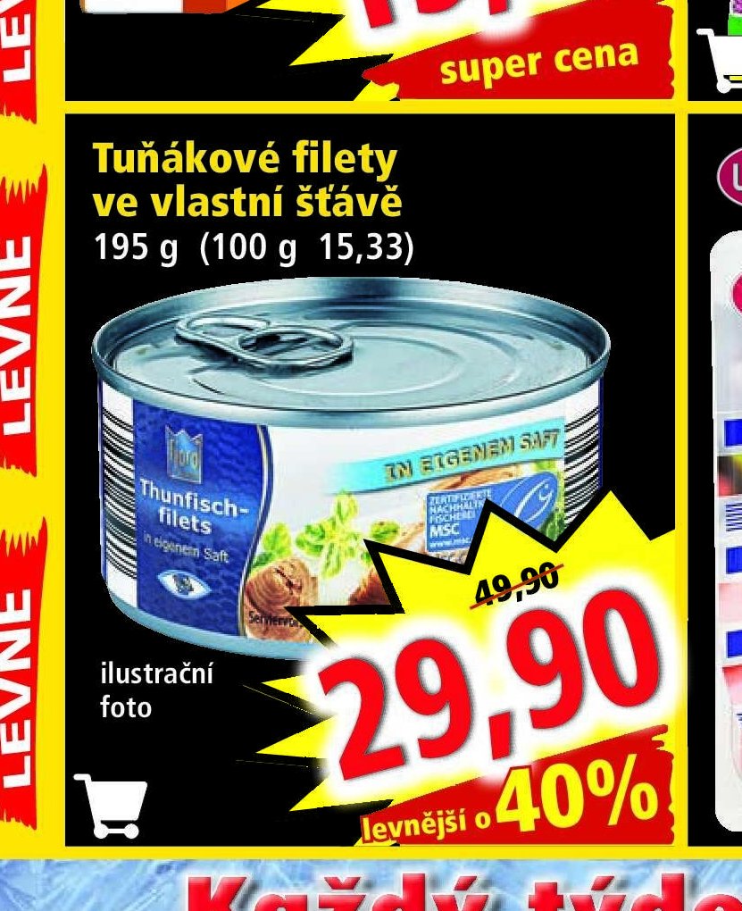 Tuňákové filety 160 g