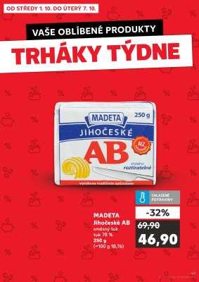 akční leták Kaufland 1.10.2025-7.10.2025