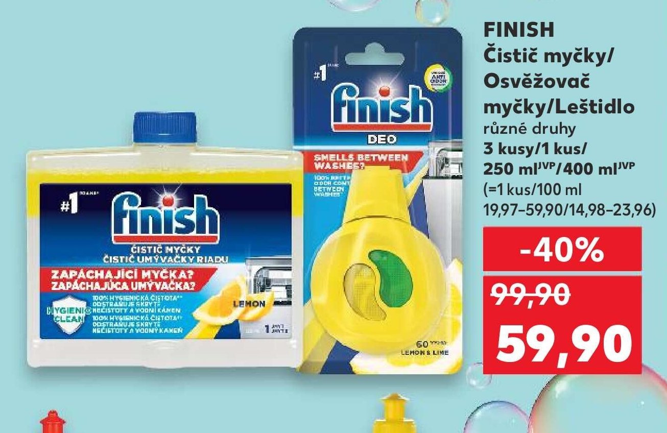 Finish Čistič myčky/Osvěžovač myčky/Leštidlo různé druhy - Kaufland akcniletaky.com