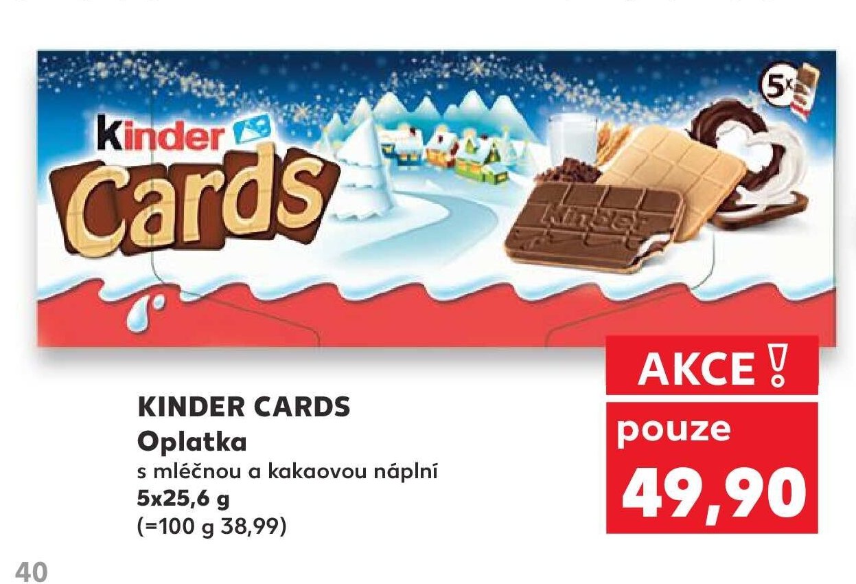 KINDER CARDS Oplatka