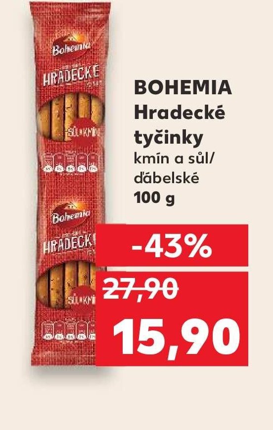 Bohemia Hradecké tyčinky kmín a sůl/ďábelské 100 g
