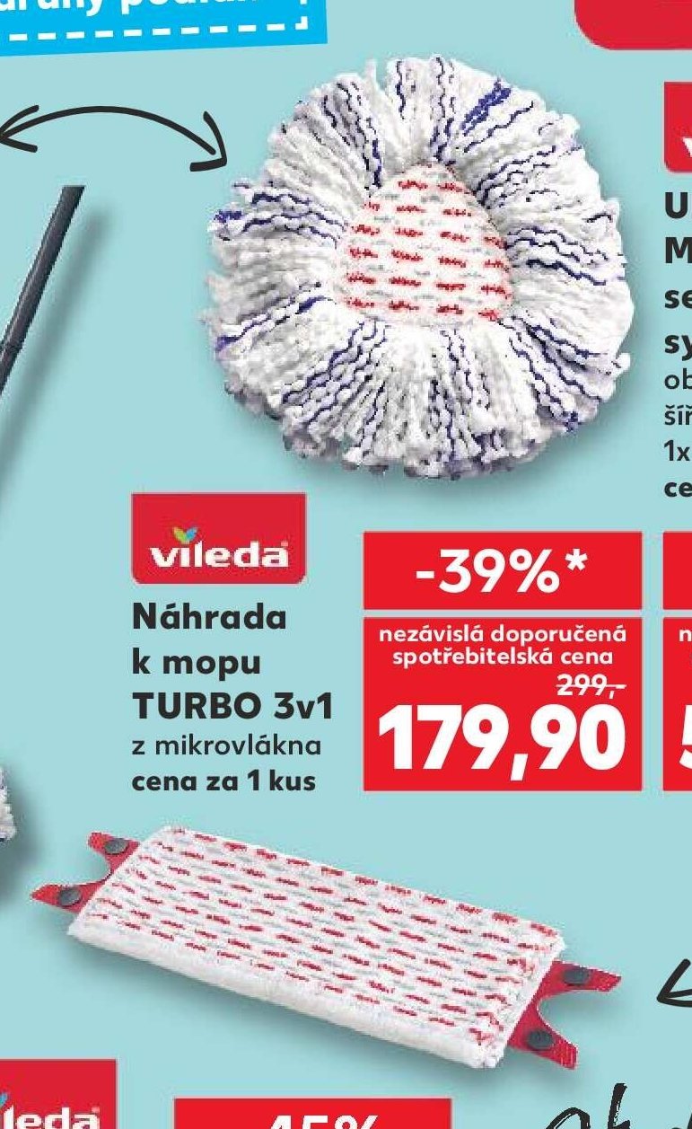 Vileda Náhrada k mopu TURBO 3v1