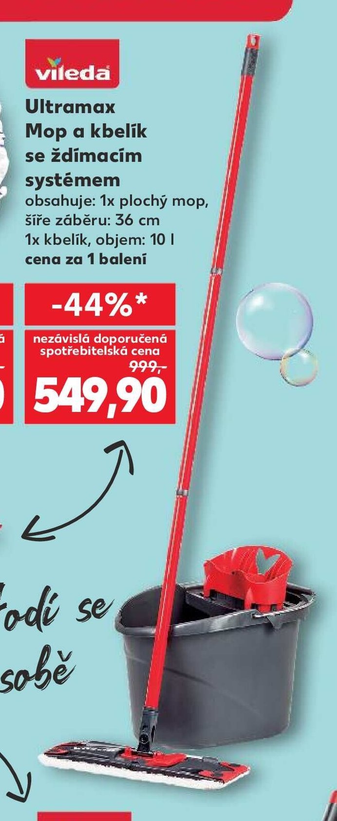 Vileda Ultramax Mop a kbelík se ždímacím systémem