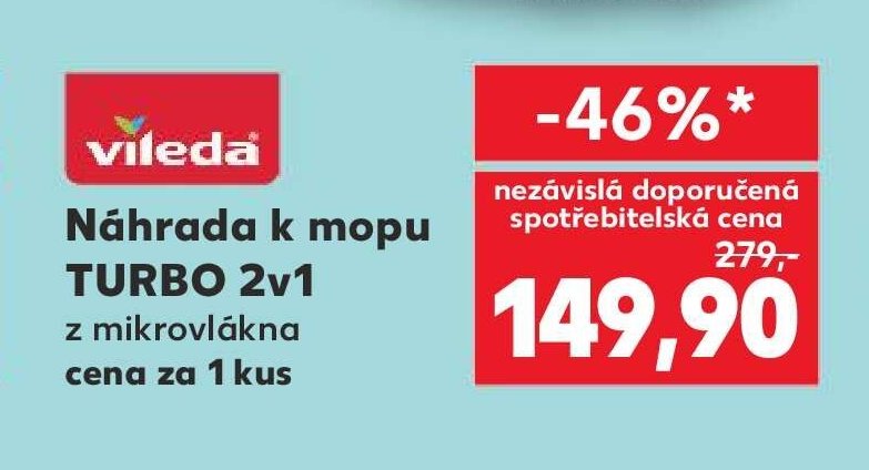 Vileda Náhrada k mopu TURBO 2v1