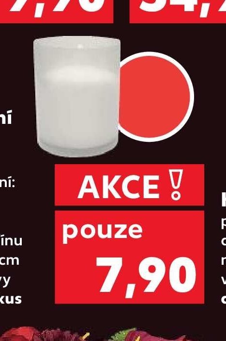 Hřbitovní svíčka plastová