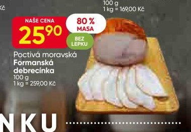Poctivá moravská Formanská debrecínka