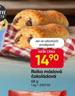 Rolka máslová čokoládová