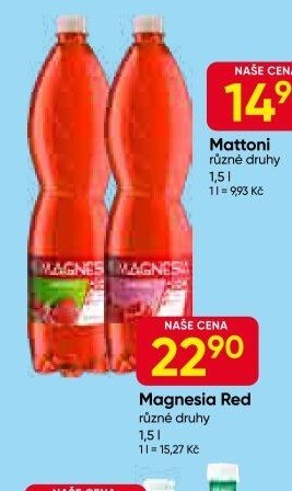Magnesia Red různé druhy