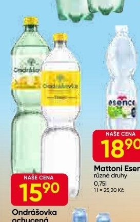 Ondrášovka ochucená různé druhy