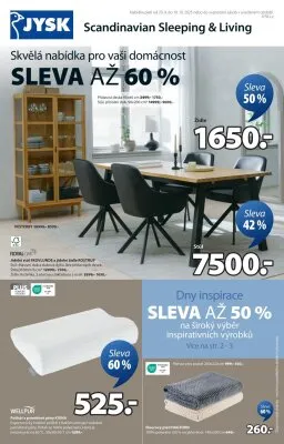 akční leták Jysk 29.9.2025-19.10.2025