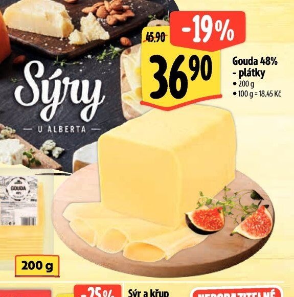 Gouda 48% - plátky
