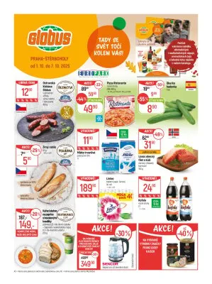 akční leták Globus 1.10.2025-7.10.2025