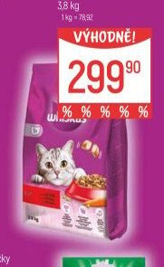 Whiskas granule pro kočky 3,8 kg
