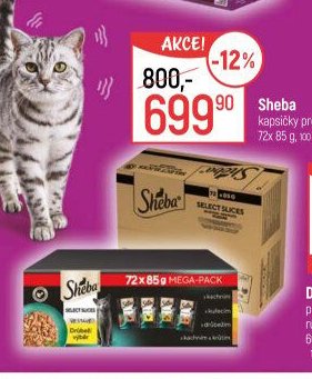 Sheba kapsičky pro kočky 72x 85 g