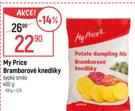 Bramborové knedlíky v prášku My Price