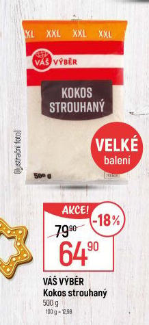 Kokos strouhaný Váš Výběr