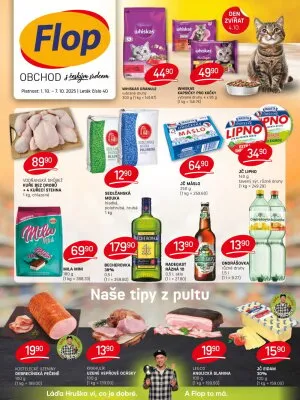 akční leták FLOP 1.10.2025-7.10.2025