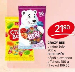Bonbony želé Crazy Bee Roshen