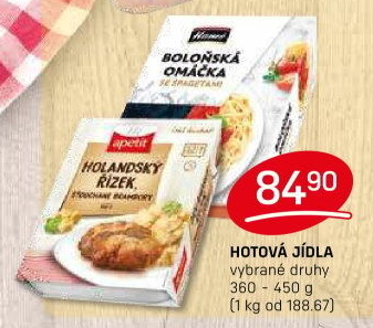 Hotová jídla Hamé