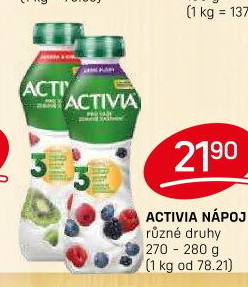 Jogurtový nápoj Activia Danone