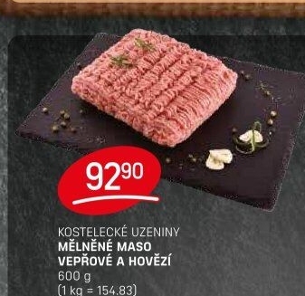 Mělněné maso mix Kostelecké uzeniny