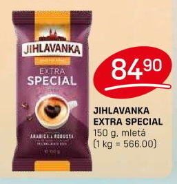 Mletá káva extra speciál Jihlavanka