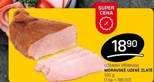 Moravské uzené zlatéPříbramská uzenina