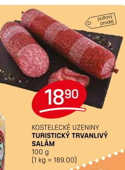 Salám turistický Kostelecké uzeniny