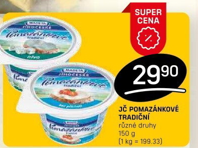 Tradiční pomazánkové Jihočeské Madeta