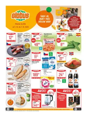 akční leták Globus 1.10.2025-7.10.2025