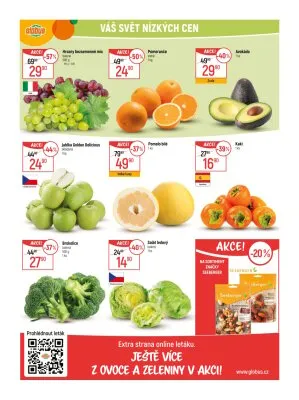 akční leták Globus 1.10.2025-7.10.2025