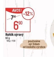 Rohlík sýrový