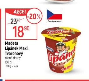 Madeta Lipánek Maxi, Tvarohový