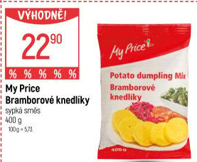 Bramborové knedlíky v prášku My Price