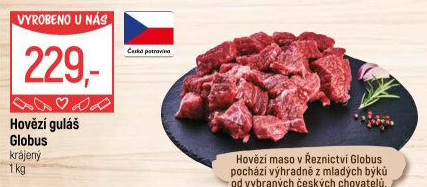 Hovězí maso na guláš Globus