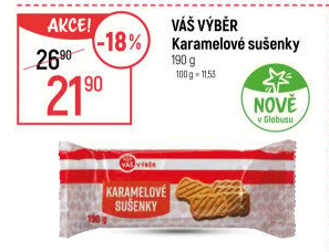 Karamelové sušenky Váš Výběr