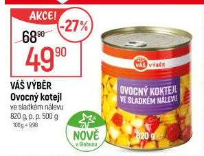 Kompot Ovocný koktejl Váš Výběr