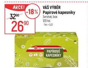 Papírové kapesníky Váš Výběr - box