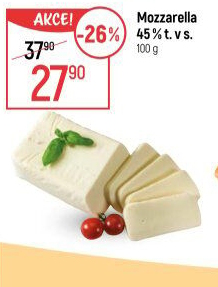Sýr Mozzarella cihla 45%