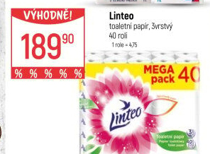 Toaletní papír 3vrstvý Linteo