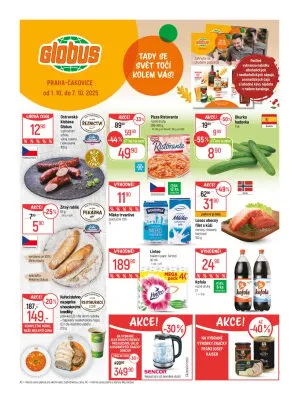 akční leták Globus 1.10.2025-7.10.2025