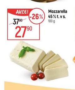 Mozzarella 45% t. v s.
