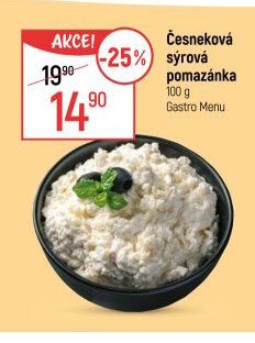 Česneková sýrová pomazánka