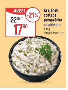Krajánek cottage pomazánka s tuňákem