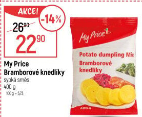 Bramborové knedlíky v prášku My Price