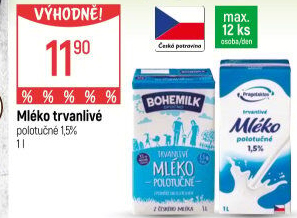 Mléko trvanlivé Pragolaktos- 1,5% polotučné