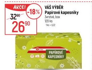 Papírové kapesníky Váš Výběr - box